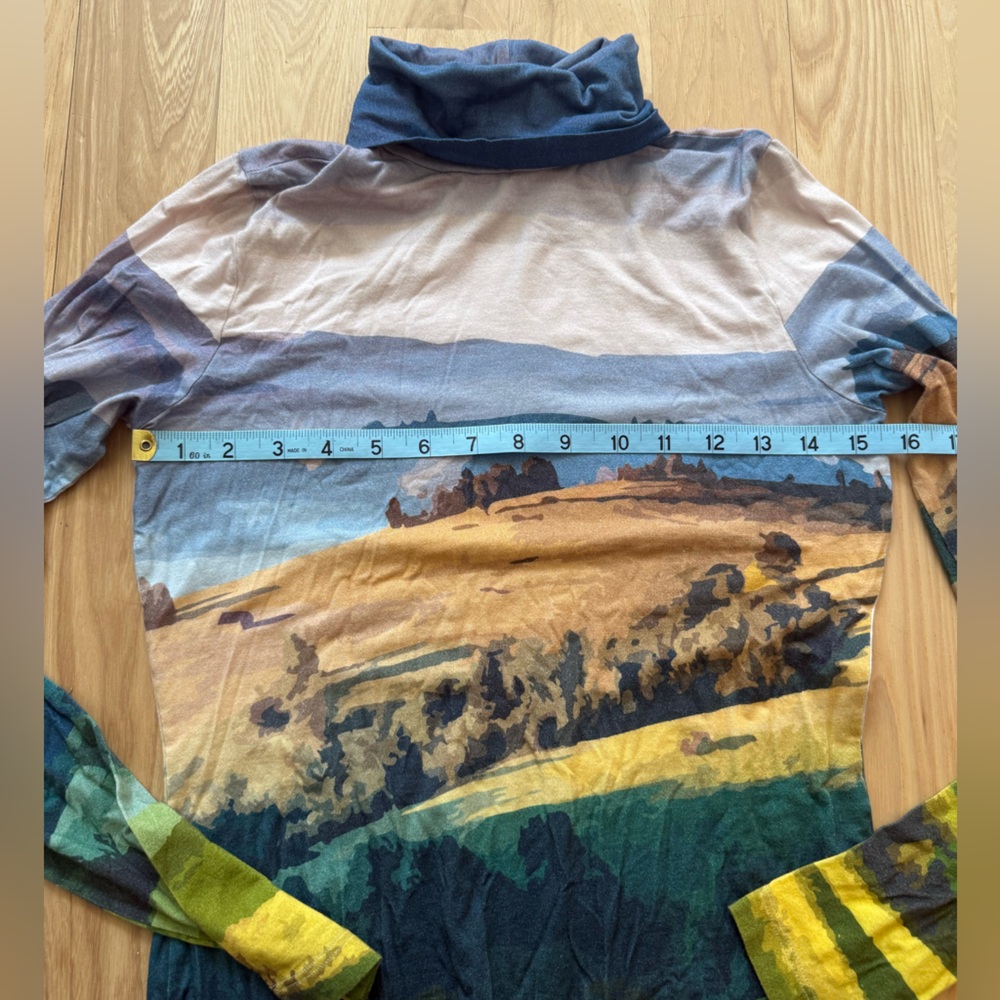 The Kit Mountain Postcard Pullover Multicolor Turtleneck Size S - Picture 10 of 12